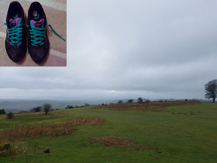 ﻿﻿﻿﻿Heading for the hills – and on to Brighton, in her new pair of trainers.
