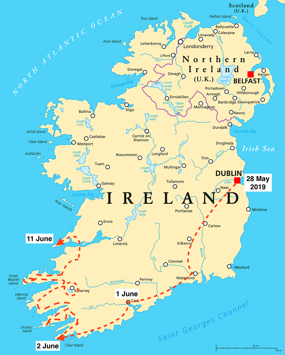 Brendan McGill's Irish Odyssey, a round-Ireland bike ride