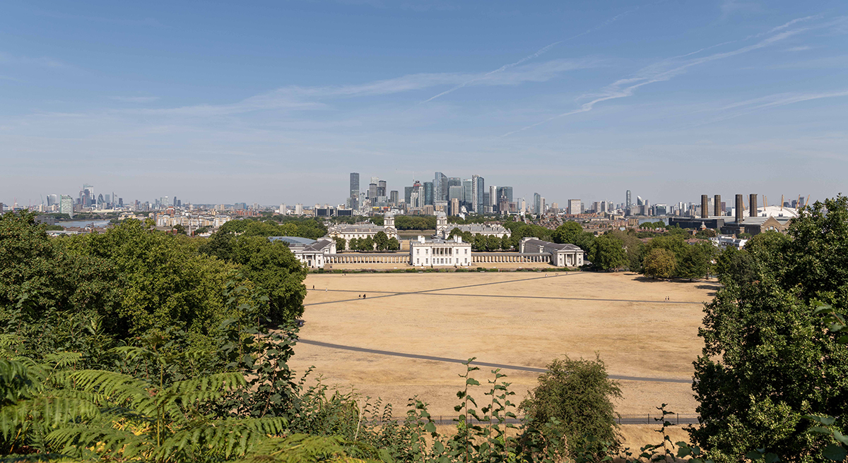 Parched: Greenwich Park at the end of a hot, dry summer that was also our busiest ever.
