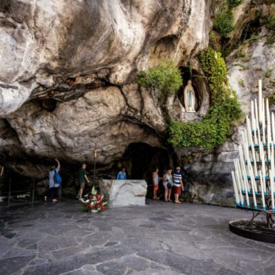 The Grotto at Lourdes. Photo by Nick Castelli on Unsplash