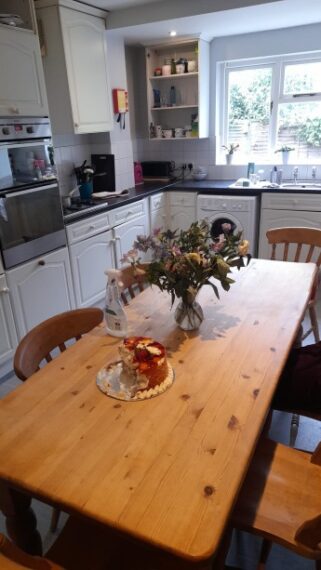 The kitchen of the new house