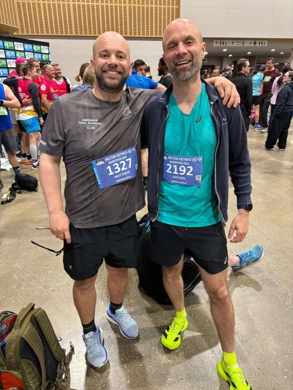 wSteve and Matt - MK Marathon