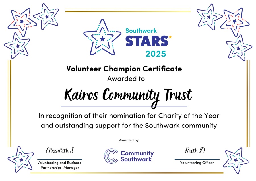 wKairos Community Trust Southwark Stars