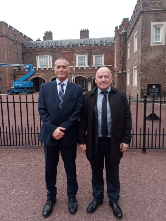 Rob and Jason at St James's Palace